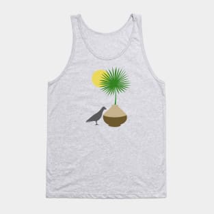 Boho Bird and Pot Tank Top